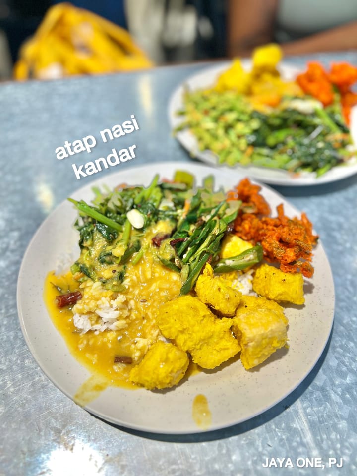 Vegan Food at Atap Nasi Kandar Jaya One, Petaling Jaya